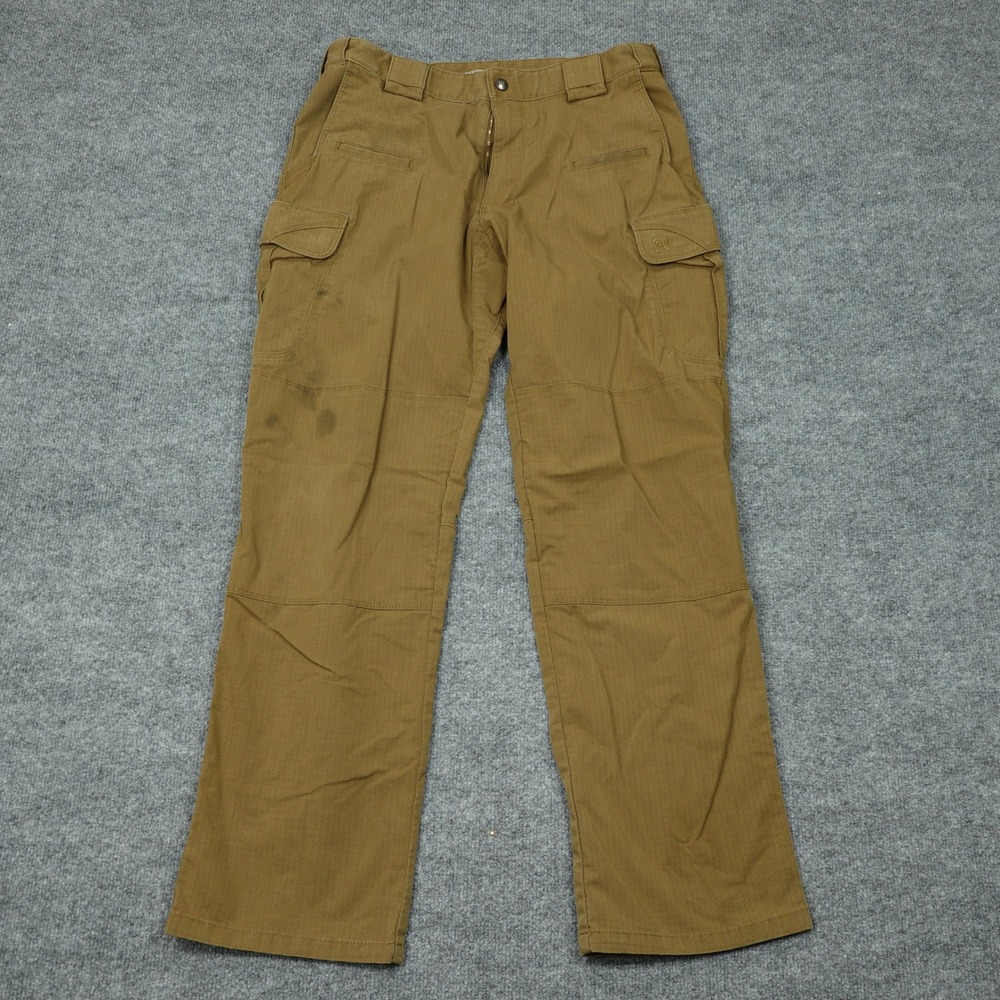 5.11 Tactical Pants Mens 34x32 Brown Stryke Flex-Tac Ripstop Cargo Workwear
